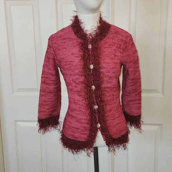 Knitline Rosa Fringe Trim Jacket - Picture 1 of 9